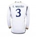 Real Madrid Eder Militao #3 Hjemmedrakt 2023-24 Lange ermer